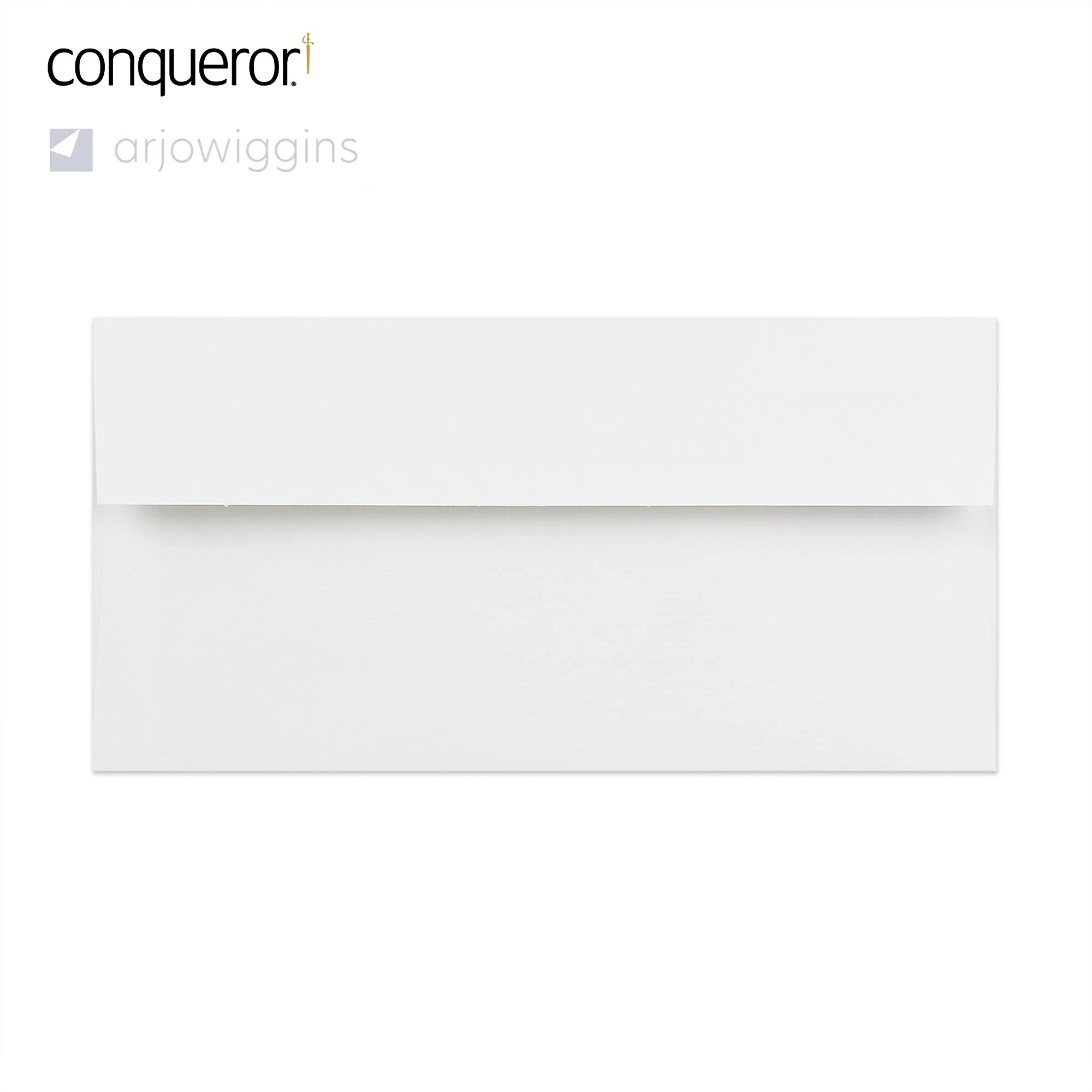 110x220 mm (DL) Biljant Wit Conqueror Gelegde Envelop