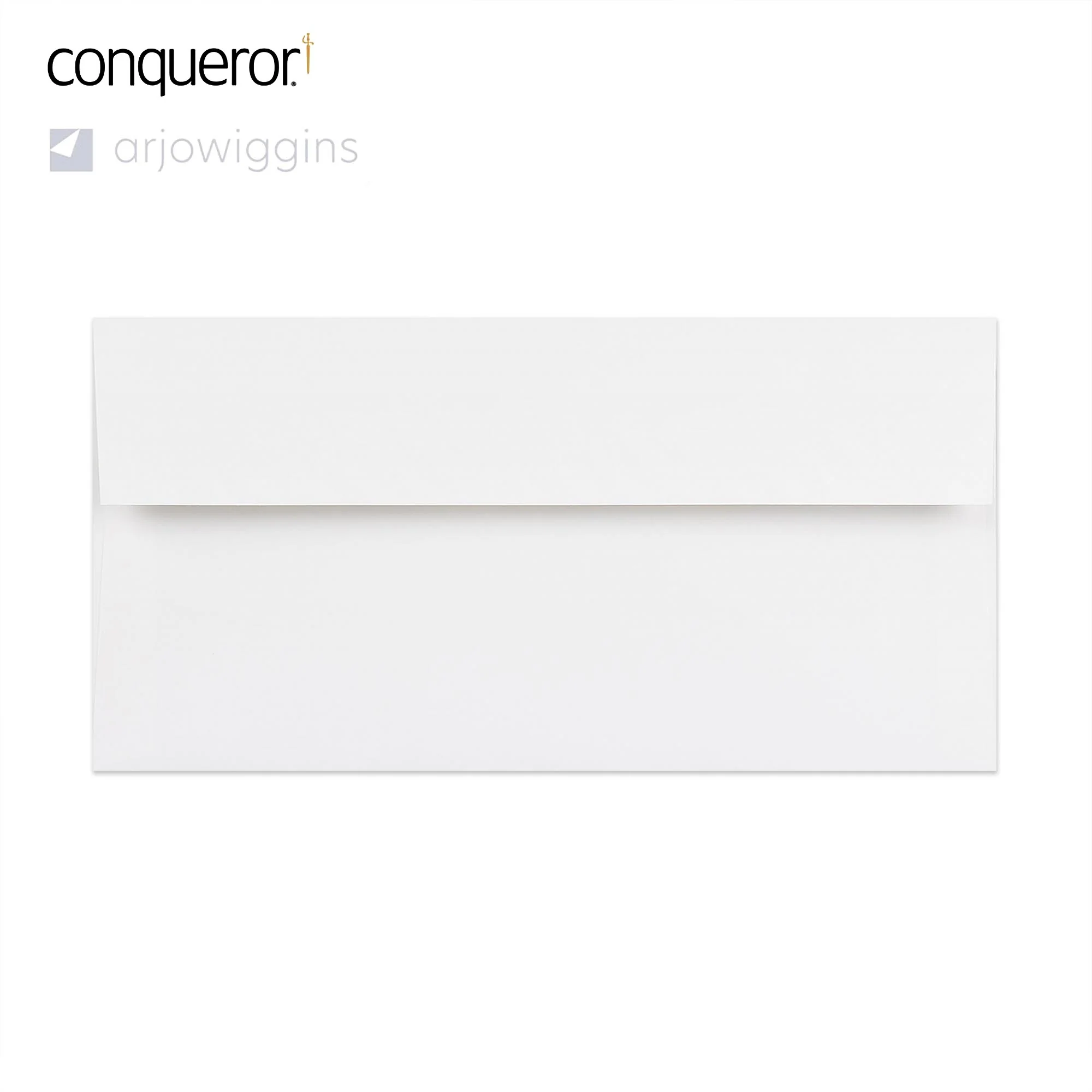 110x220 mm (DL) Briljant Wit Conqueror Geweven Envelop