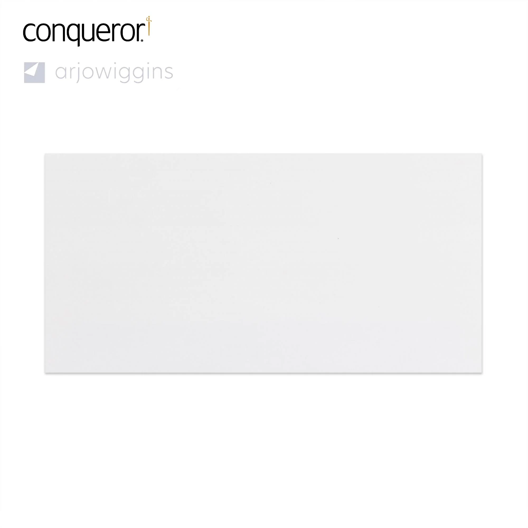 110x220 mm (DL) Briljant Wit Conqueror Geweven Envelop - Image 2
