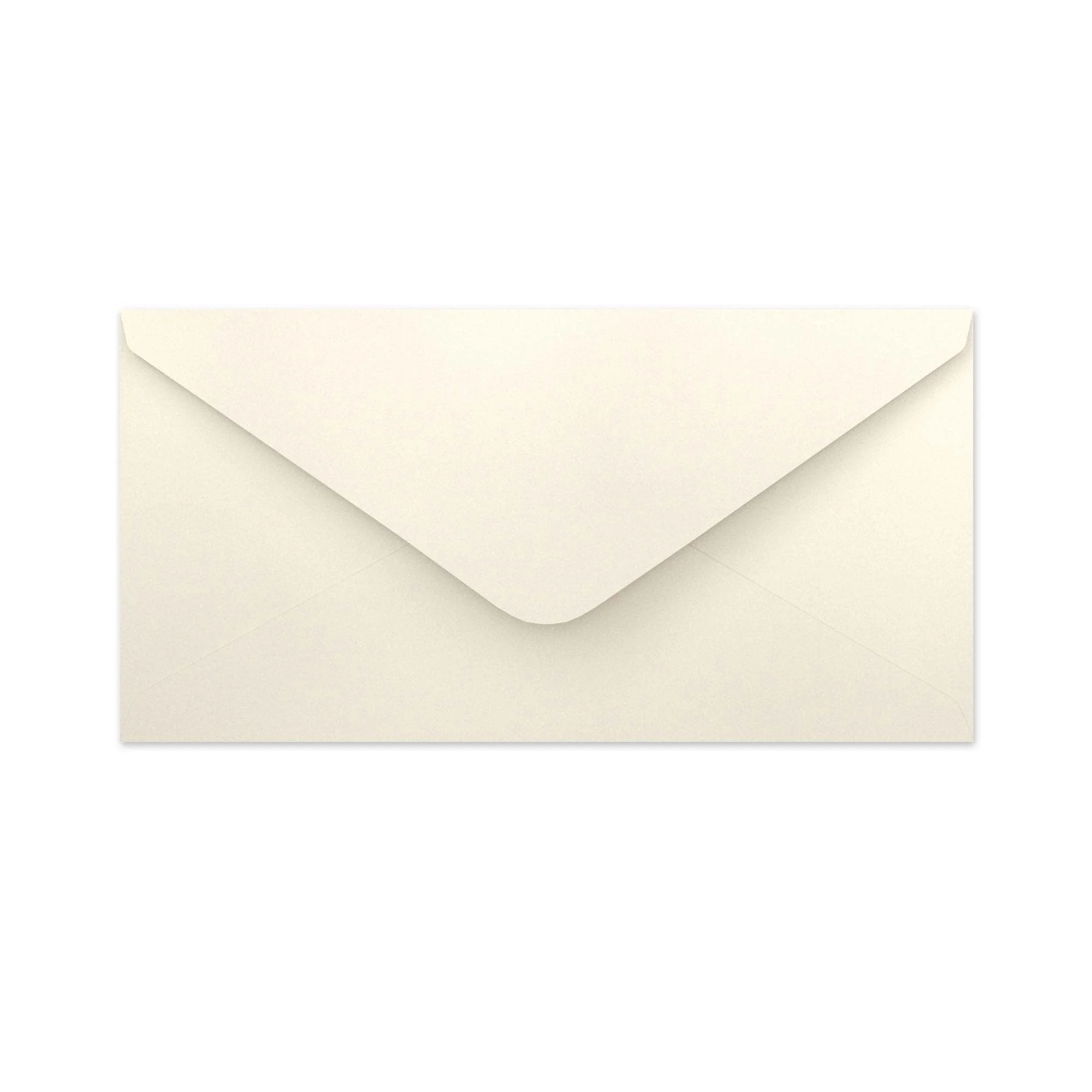 Oesterkleurige envelop - Punt Flap 110x220 mm (DL)