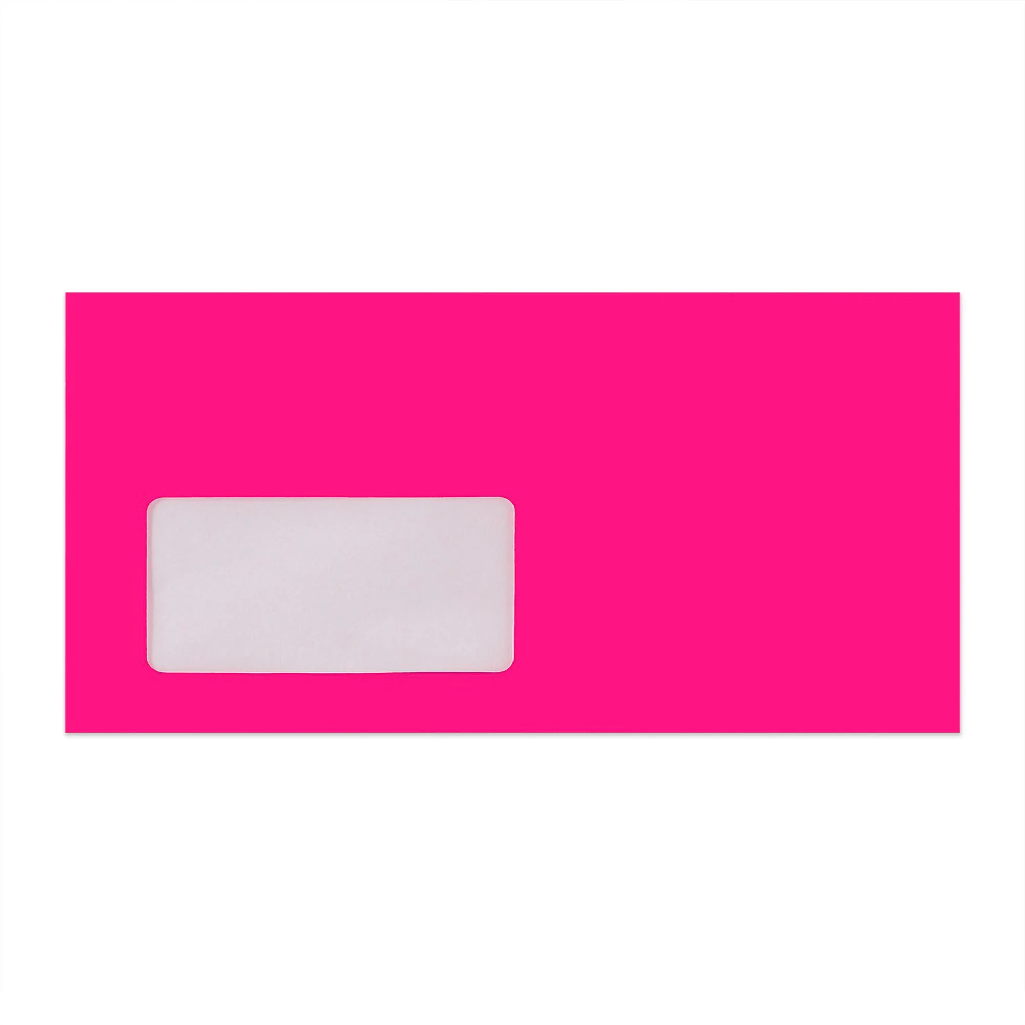 110x220 mm (DL) Neon Roze Envelop met Venster