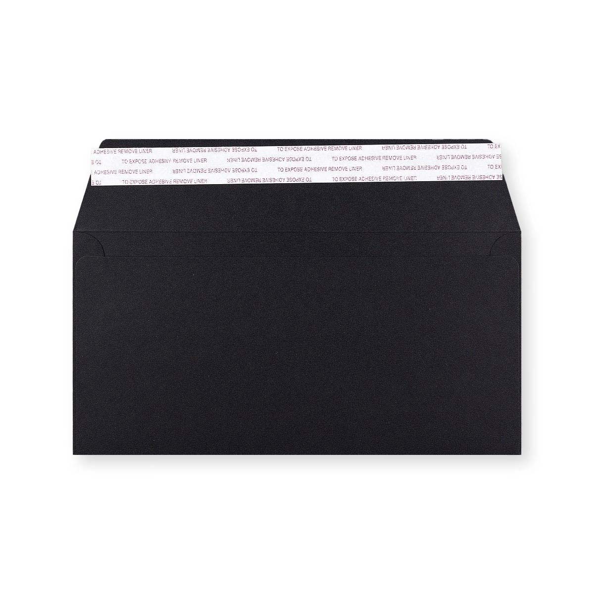 110x220 mm (DL) Zwarte Envelop