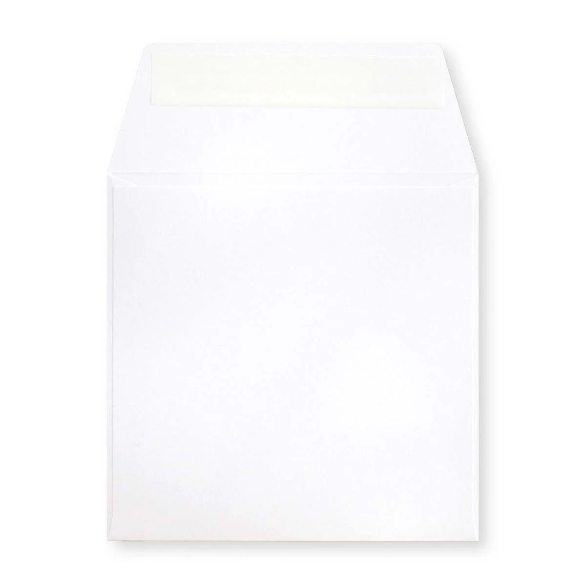 Witte envelop van zwaar papier 125×125 mm