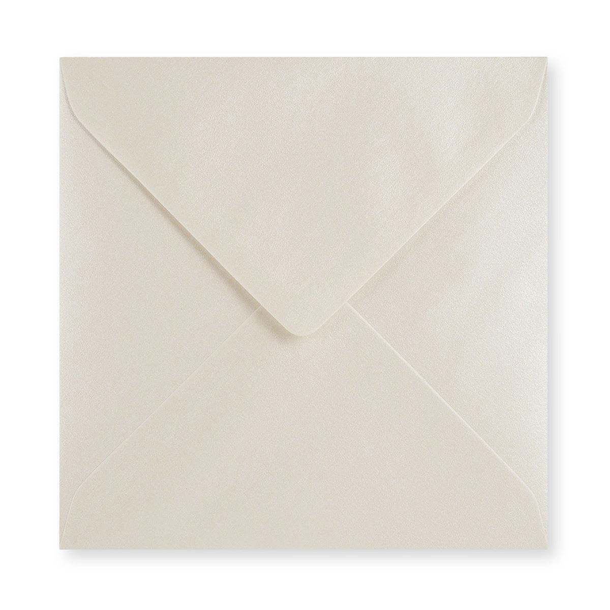 Oesterkleurige envelop - Punt Flap 155x155 mm