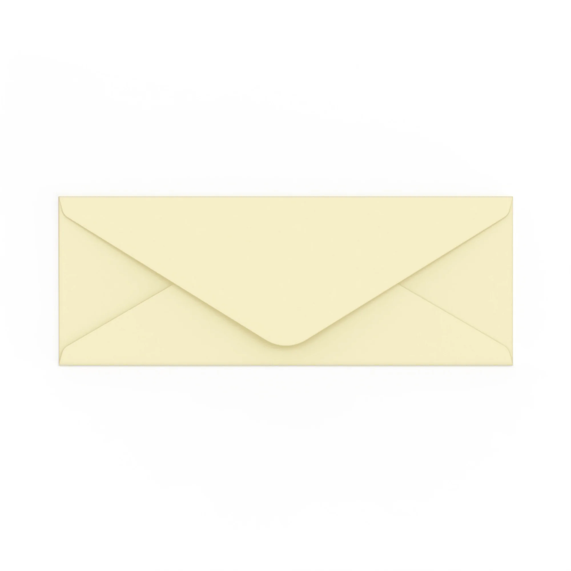 80x215 mm Ivoor Geweven Envelop
