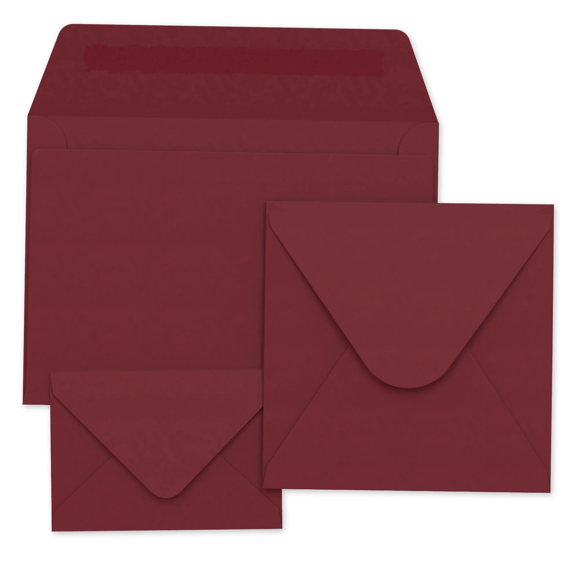 Bordeauxrode Enveloppen