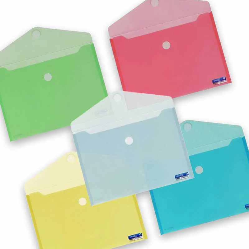 Transparante polypropyleen enveloppen met klittenbandsluiting V-LOCK