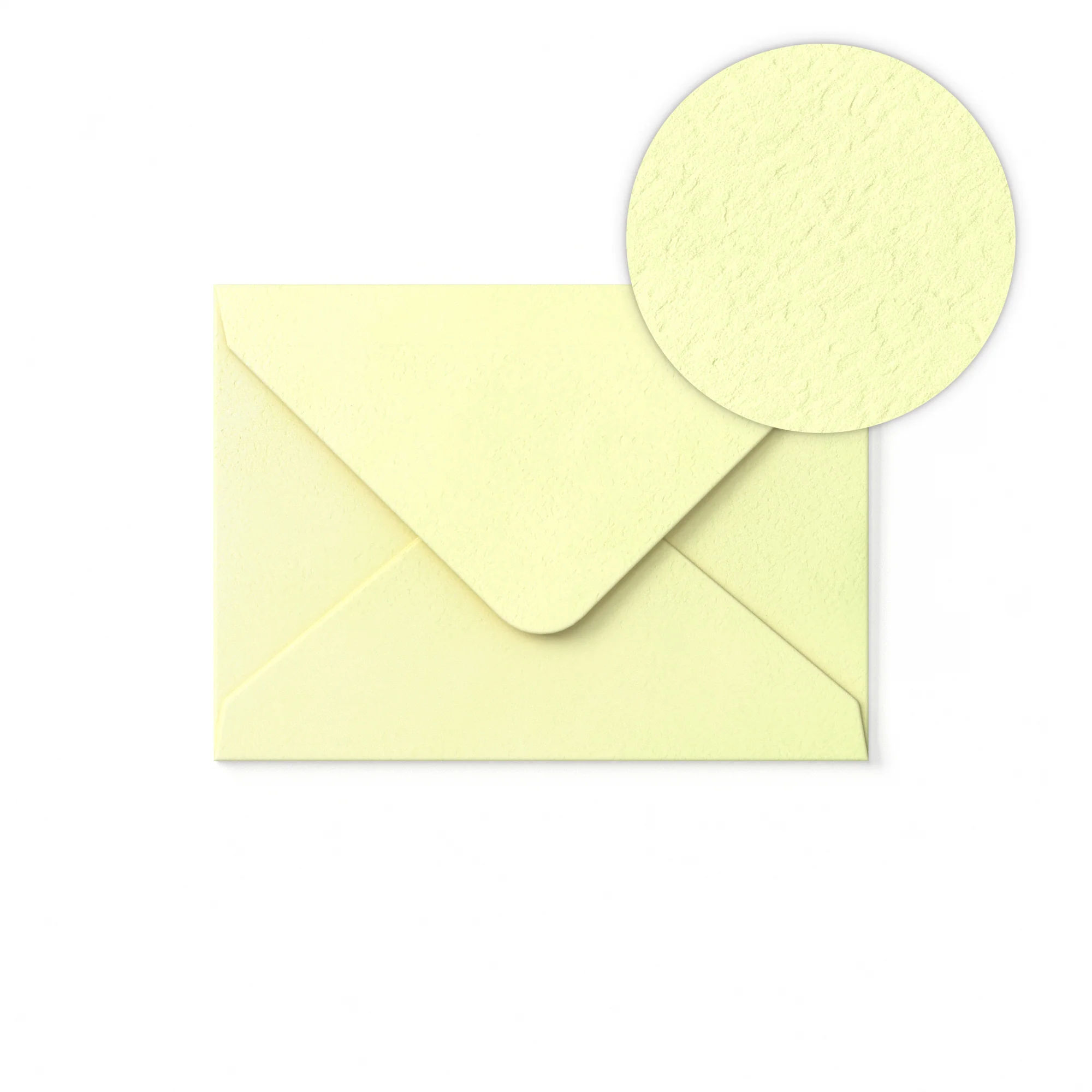 Ivoorkleurige Envelop met Hamerslagstructuur 82x113 mm