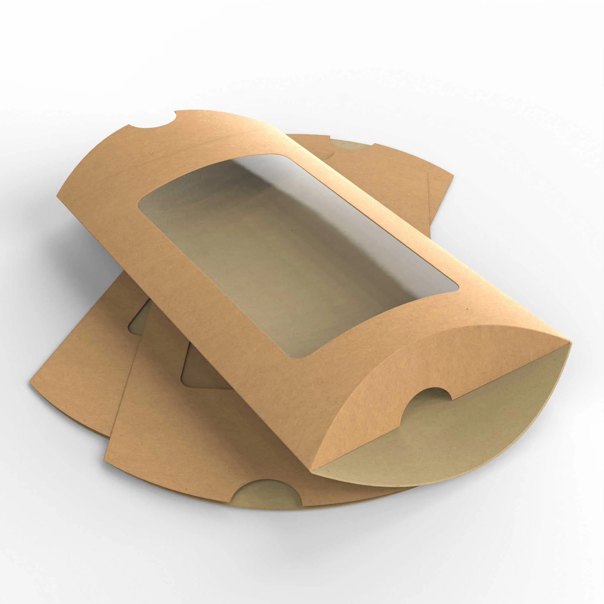 Kraftpapier gondeldoosjes met venster