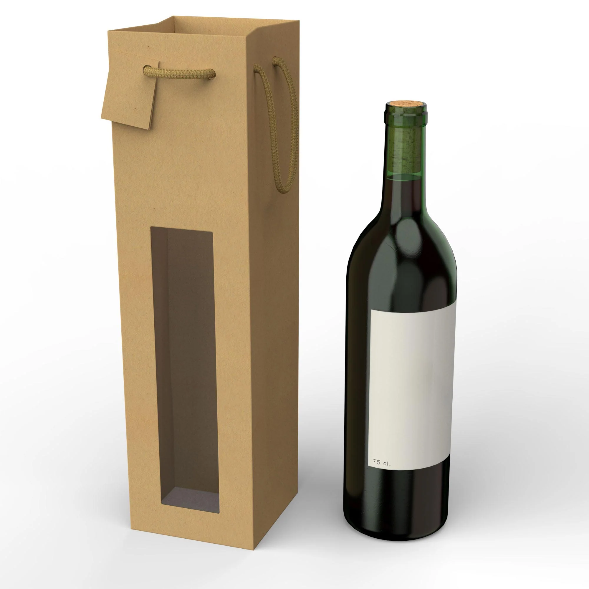 Kraftpapier zakken voor flessen (75 cl.) - Image 3