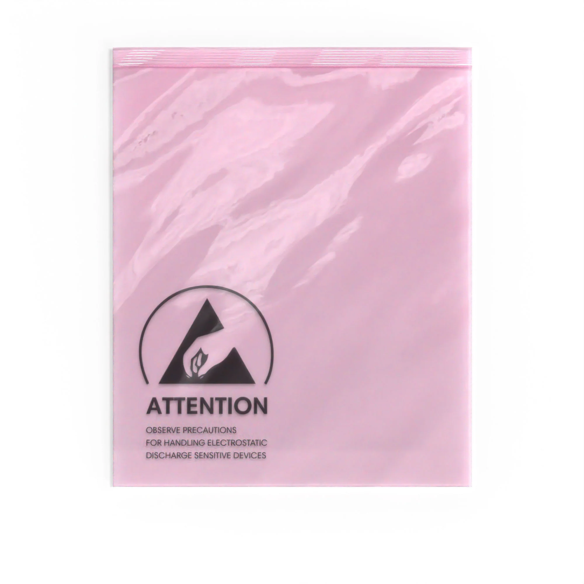 Roze antistatische zakken (ESD) met gripsluiting - Image 3