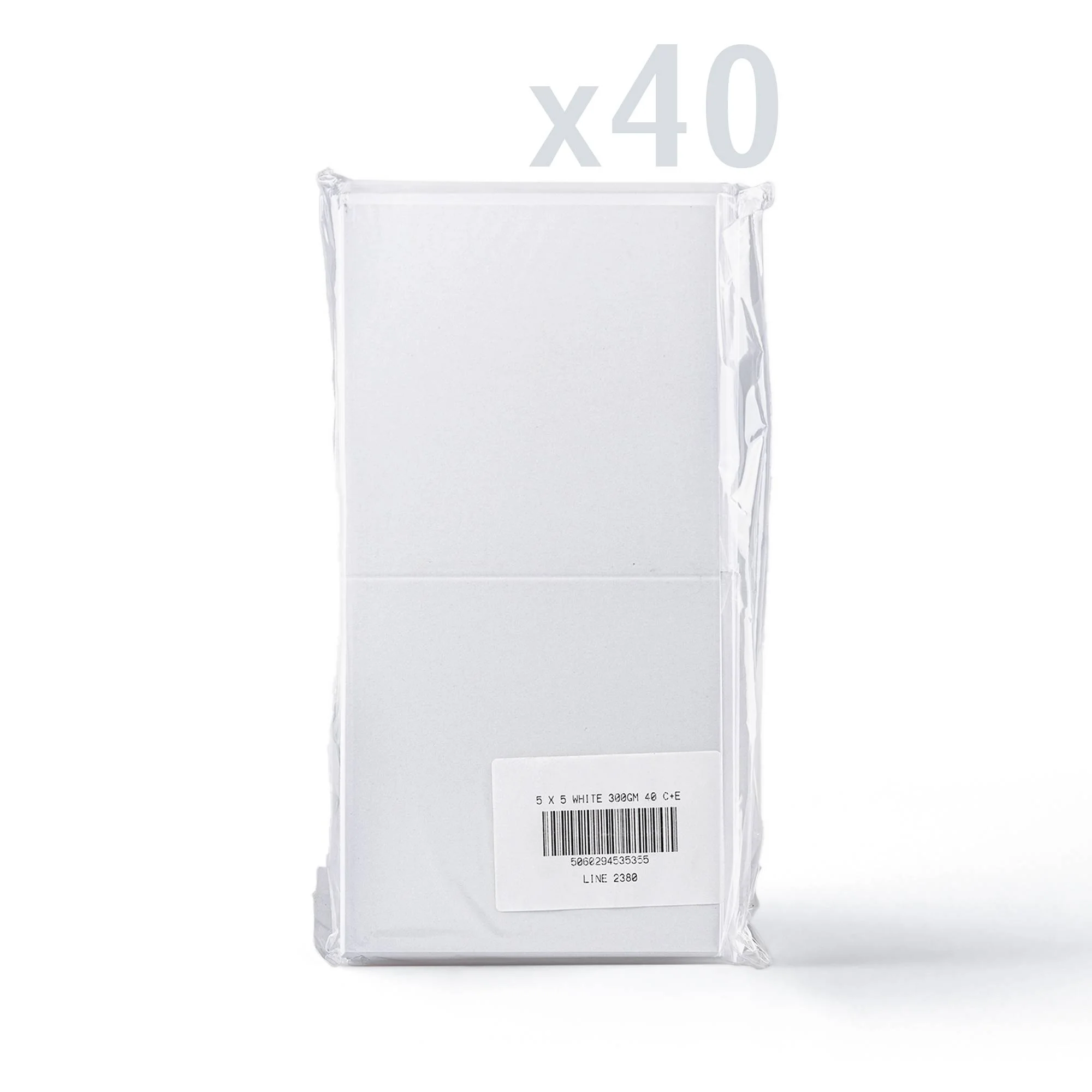 Set witte gladde kaarten en enveloppen – verpakking - Image 12