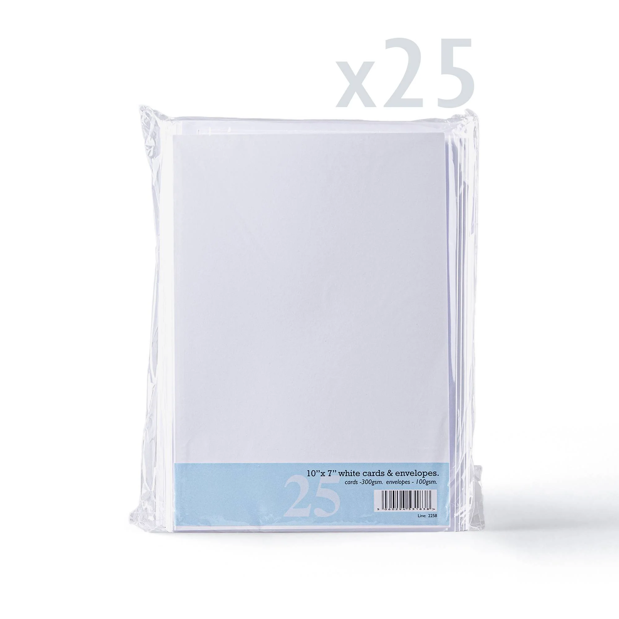 Set witte gladde kaarten en enveloppen – verpakking - Image 16