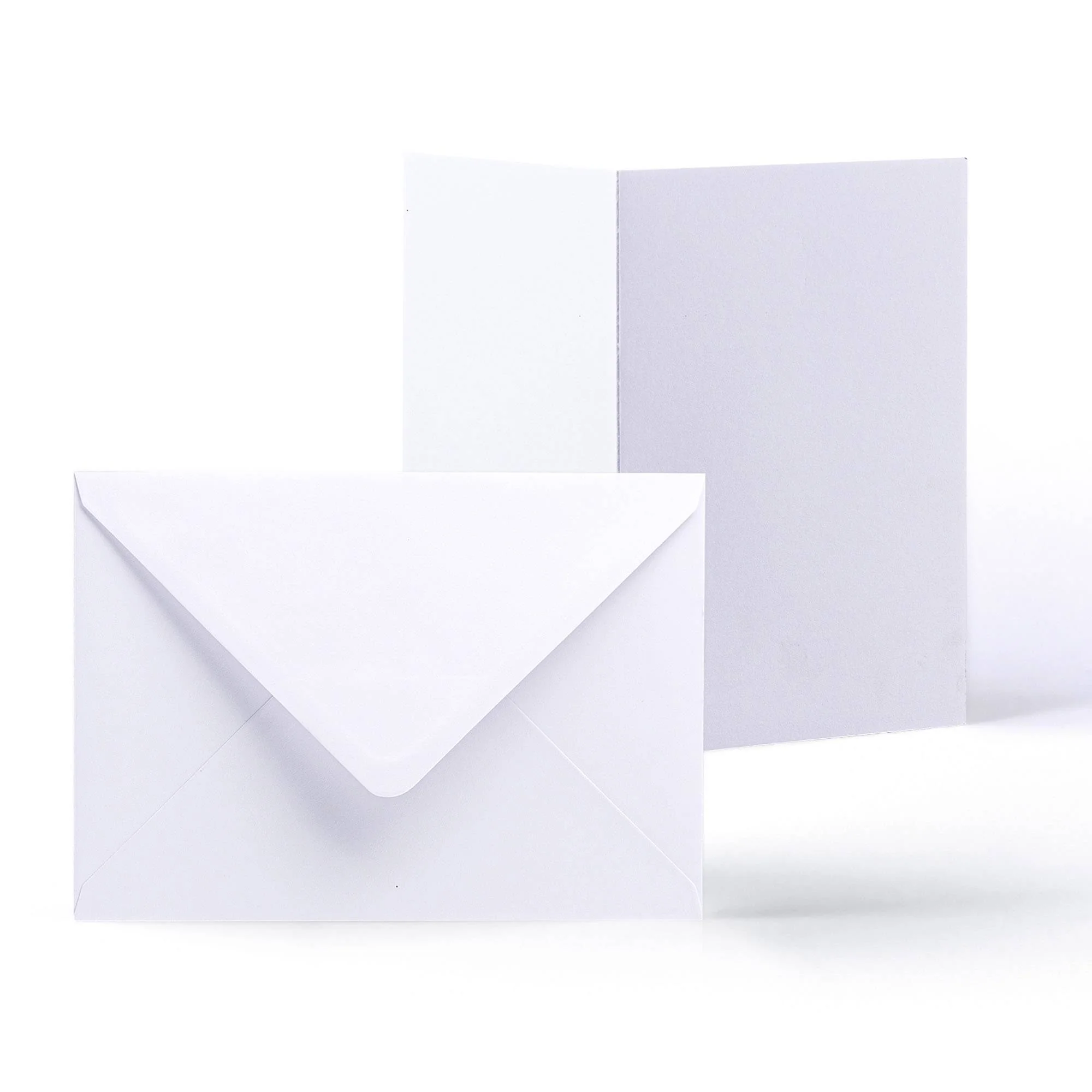 Set witte gladde kaarten en enveloppen – verpakking - Image 17