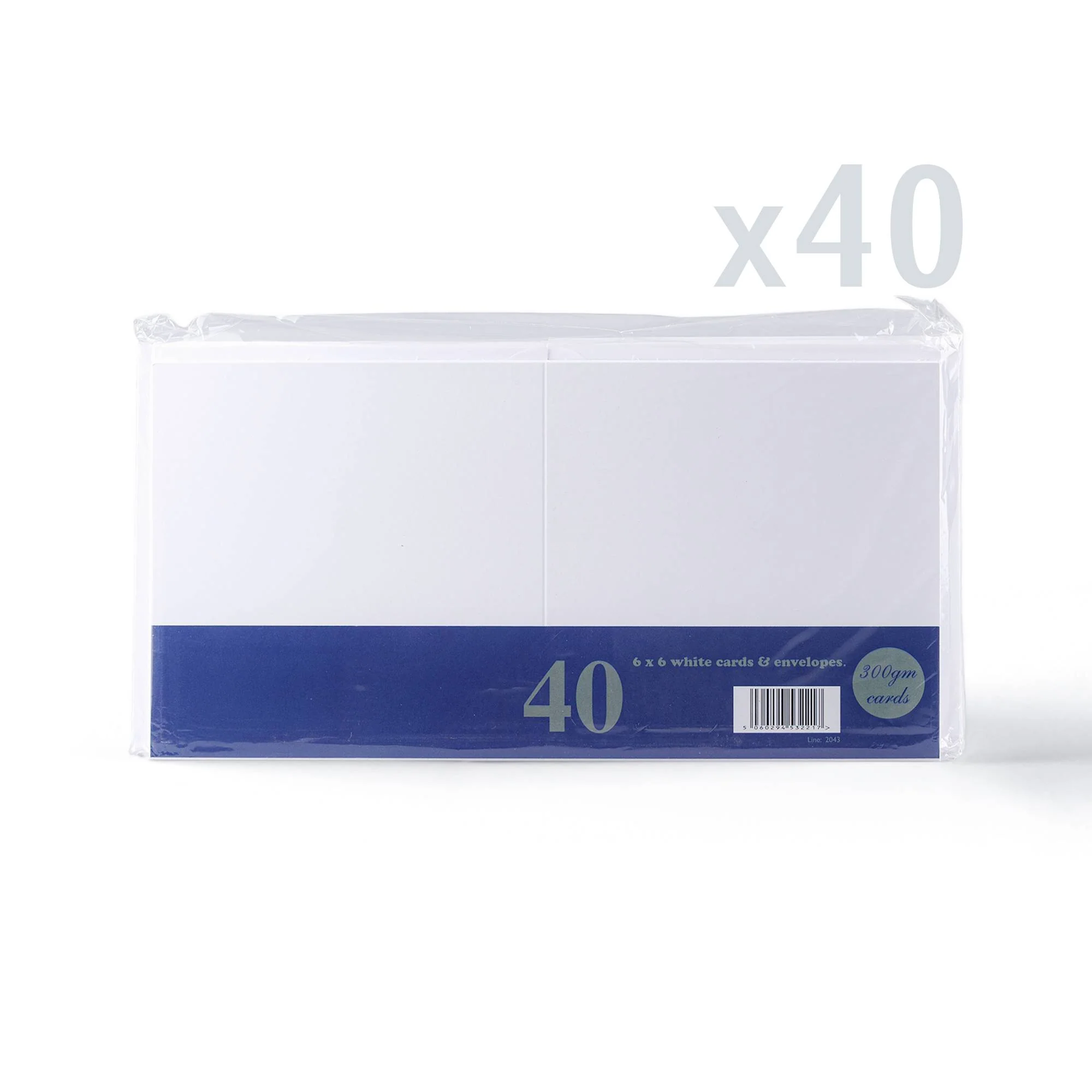 Set witte gladde kaarten en enveloppen – verpakking - Image 24