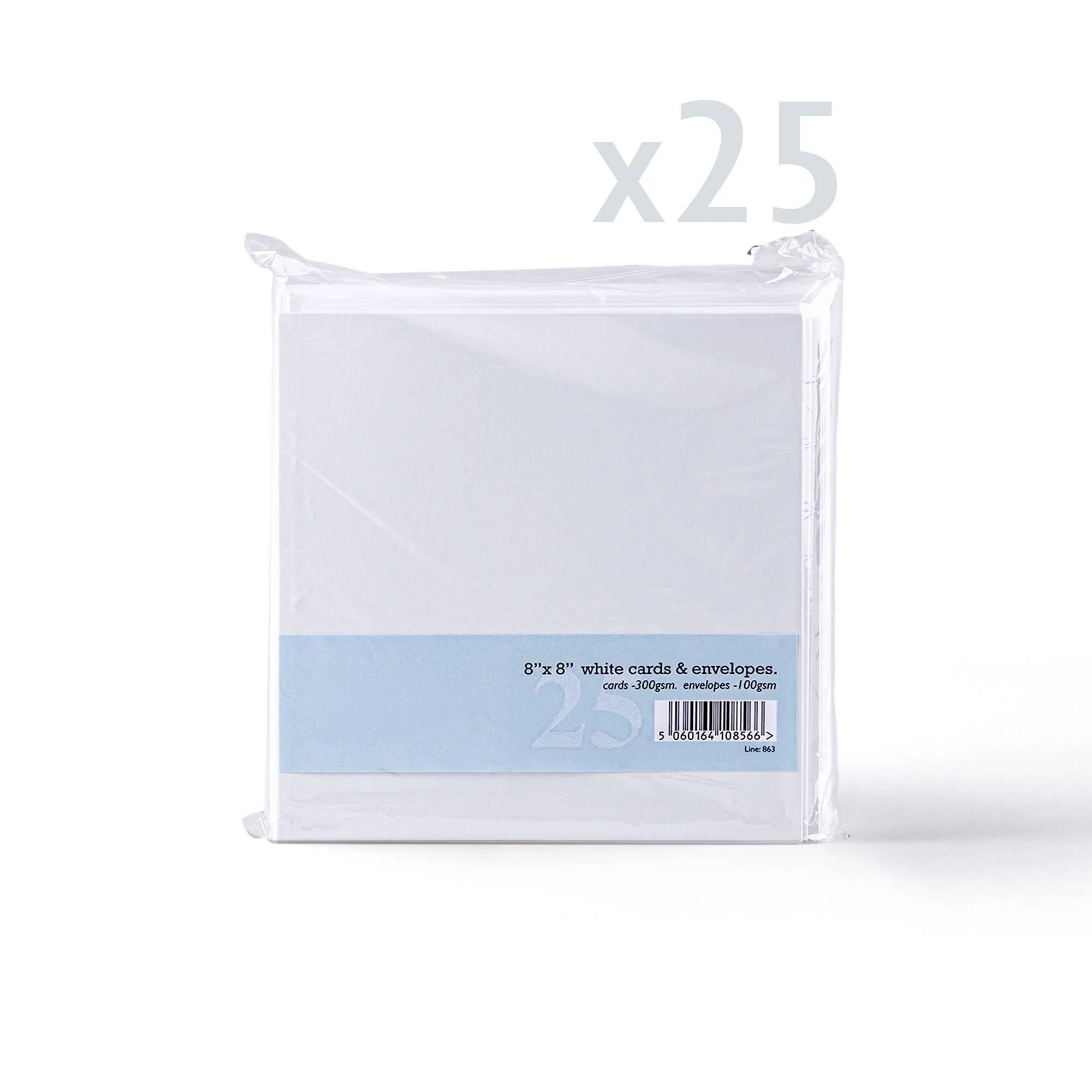 Set witte gladde kaarten en enveloppen – verpakking - Image 8