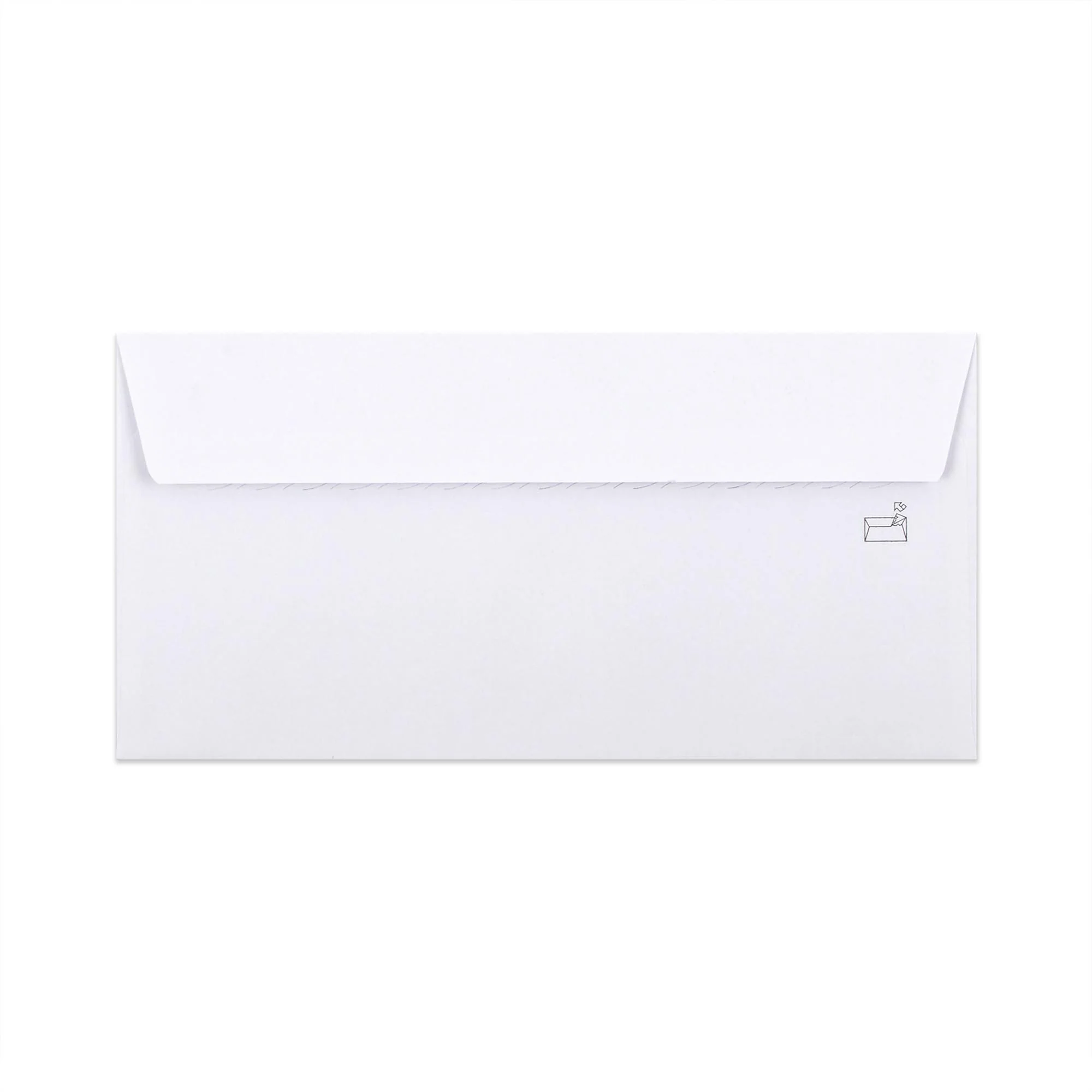 Witte envelop met binnendruk – met venster 110x220 mm (DL) 90gr/m² - Image 2