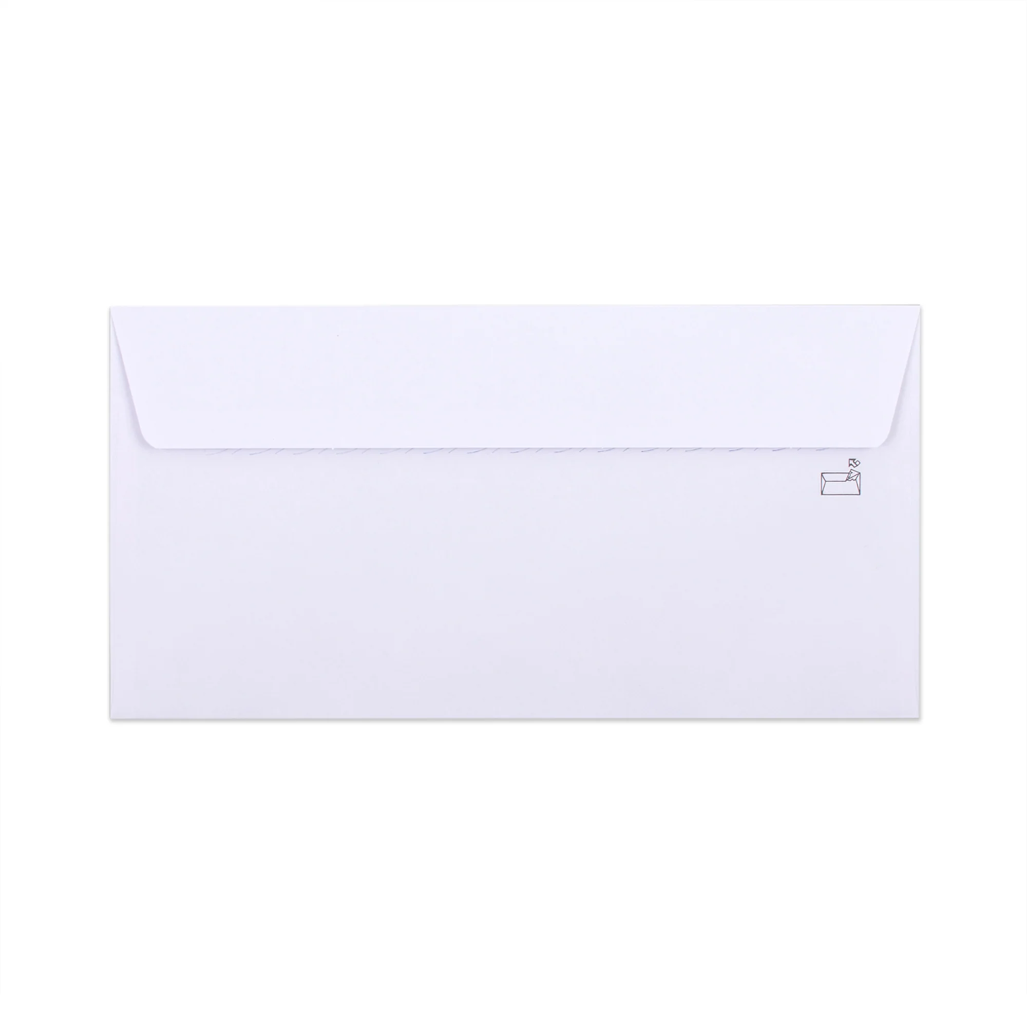 Witte envelop met binnendruk – met venster 115x225 mm (DL+) 90gr/m² - Image 2