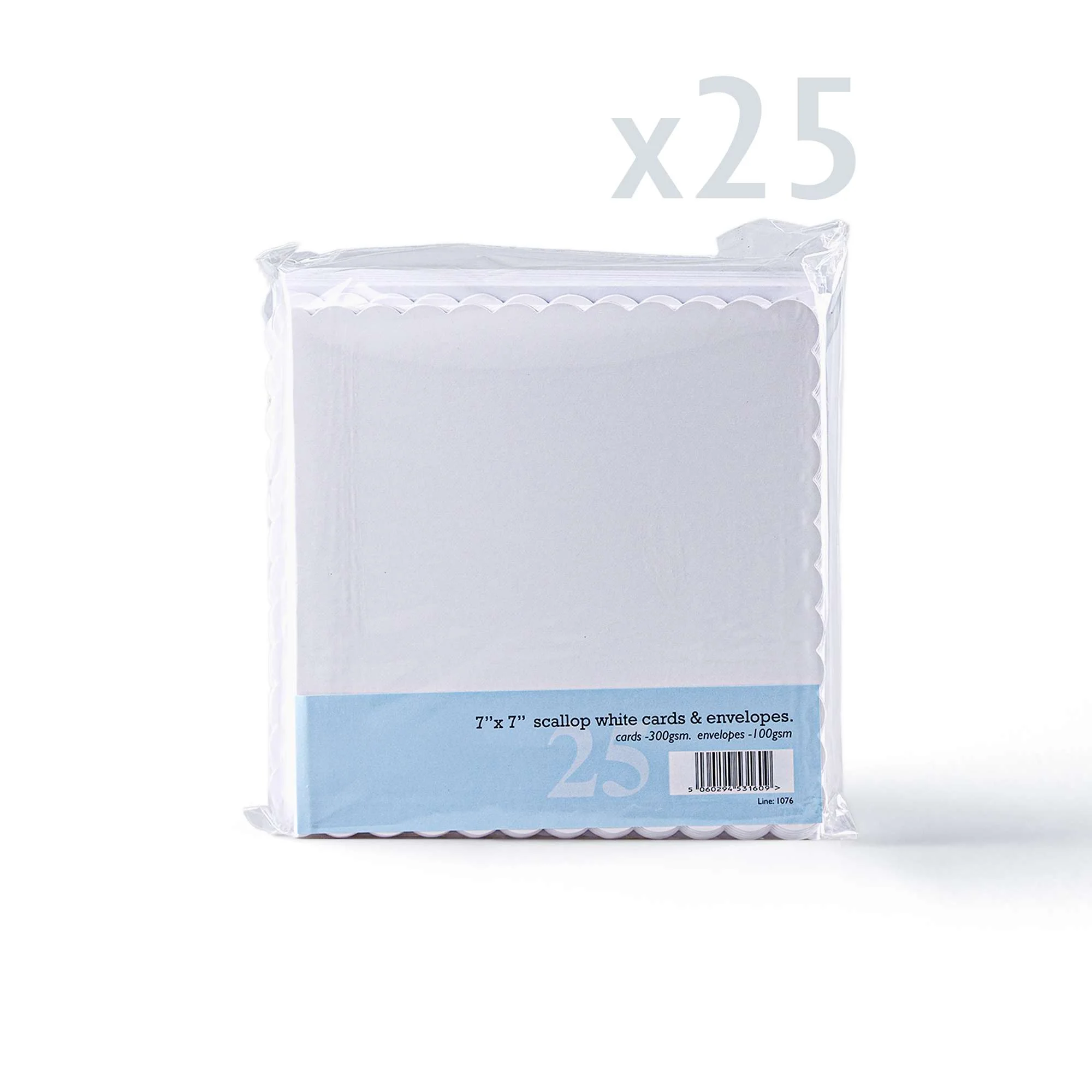 Witte kaarten en enveloppen met golvende rand – verpakking - Image 28